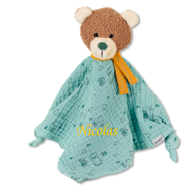  - ben lours - plat lange bleu jaune 36 cm 